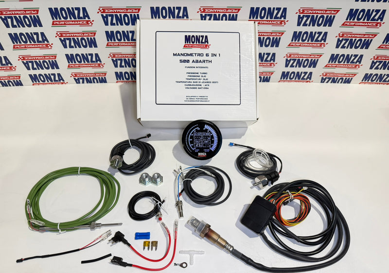 Carica immagine in Galleria Viewer, Manometro 6in1 per 595/695/500 Abarth con Multi Lettura 80mm