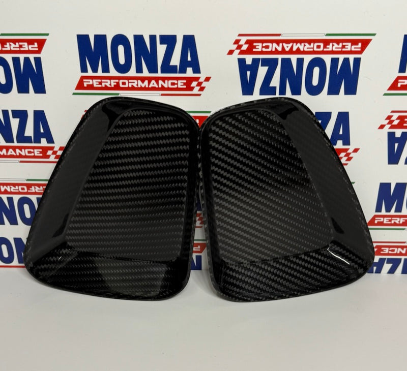 Carica immagine in Galleria Viewer, Coppia Placchette Fanali Posteriori con bordo in CARBONIO Per Abarth 500 - 595 - 695 Restyling