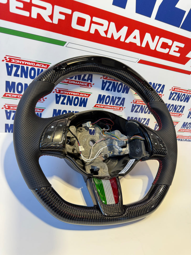 Carica immagine in Galleria Viewer, Volante LED 500 abarth pre-restyling  MULTIFUNZIONE carbonio- pelle