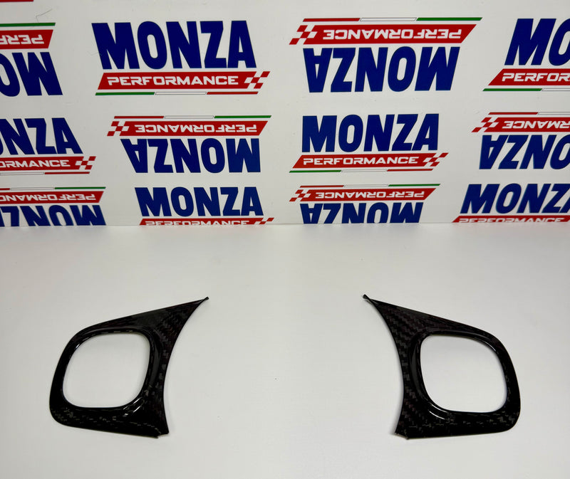 Carica immagine in Galleria Viewer, Cover Coppia Pulsanti Volante in CARBONIO Fiat 500 Abarth 595 - 695 - Restyling -