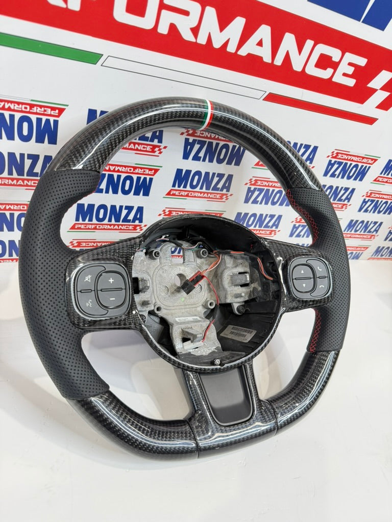 Carica immagine in Galleria Viewer, Volante in carbonio 500 abarth restyling 2016-2024 no led