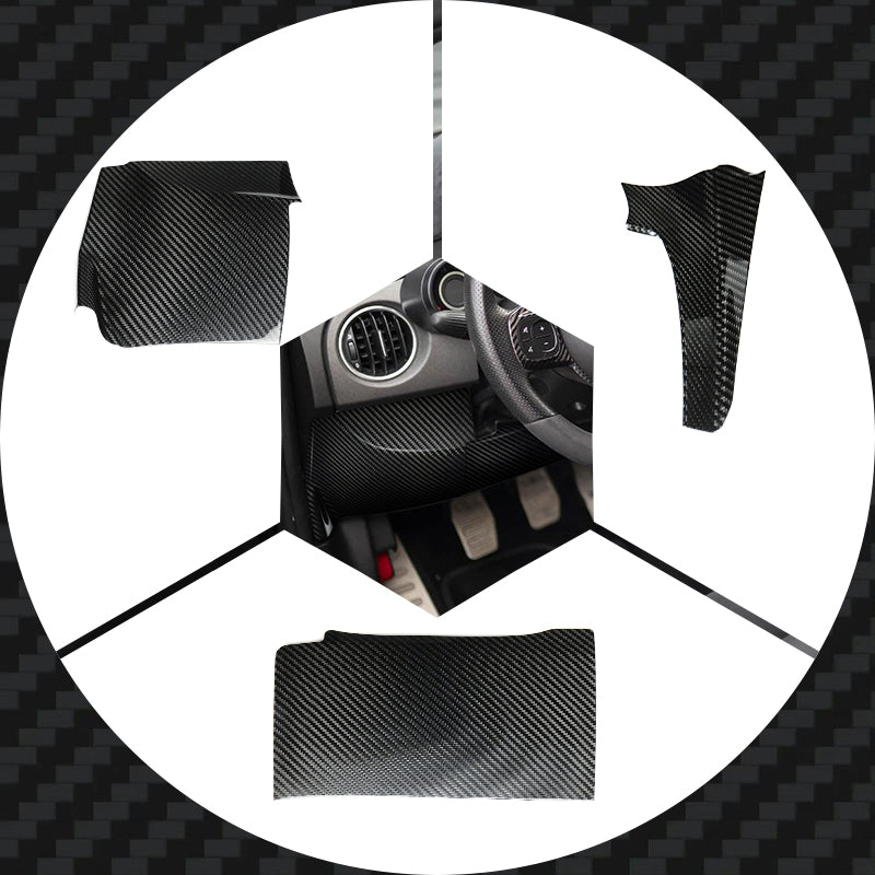 Carica immagine in Galleria Viewer, Cover sportello obd + airbag in VERO CARBONIO Fiat 500 Abarth - 595 - 695