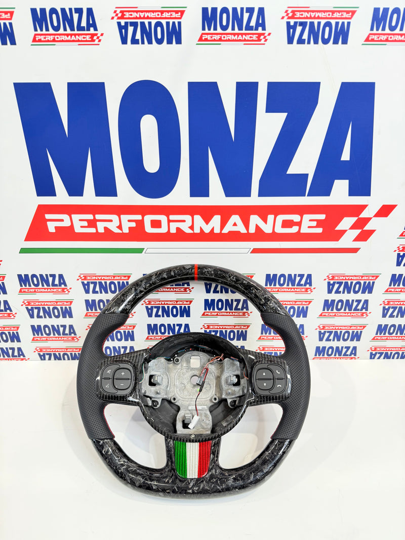 Carica immagine in Galleria Viewer, Volante in carbonio 500 abarth restyling 2016-2024 no led