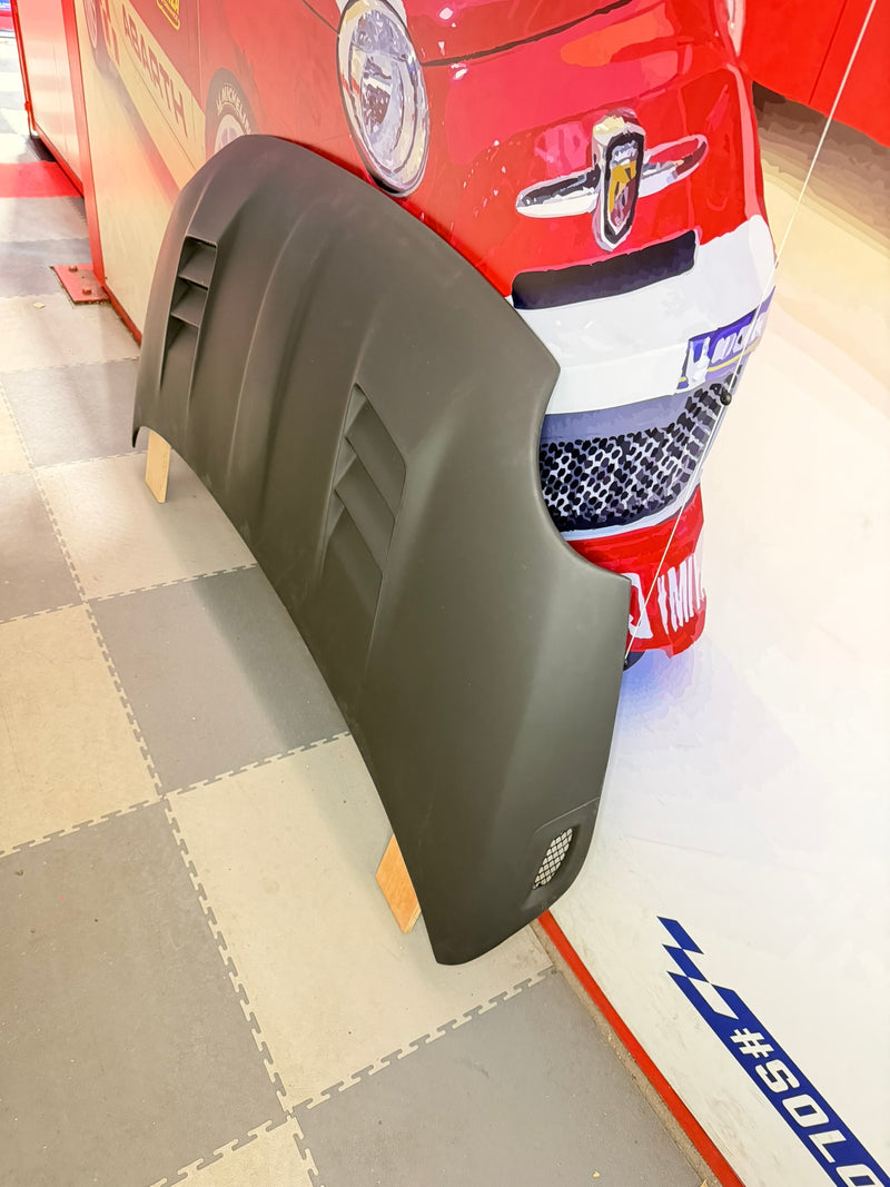Load image into Gallery viewer, Abarth 500 Scorpion Twin Air Fiberglass Bonnet