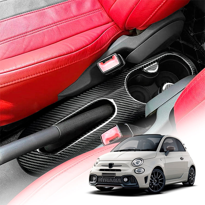 Carica immagine in Galleria Viewer, Central tunnel cover in VERO CARBONIO Fiat 500 Abarth - 595 - 695 Restyling