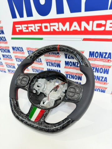 Carica immagine in Galleria Viewer, Volante in carbonio 500 abarth restyling 2016-2024 no led