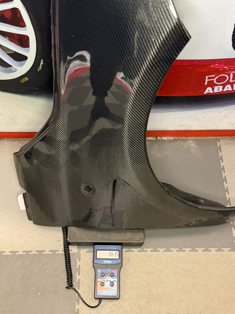 Load image into Gallery viewer, REAL Abarth 500 Carbon Fiber Mudguards