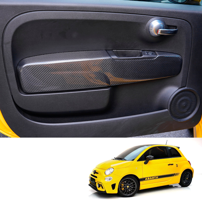 Carica immagine in Galleria Viewer, Coppia Cover interno portiera in VERO CARBONIO Fiat 500 Abarth - 595 - 695