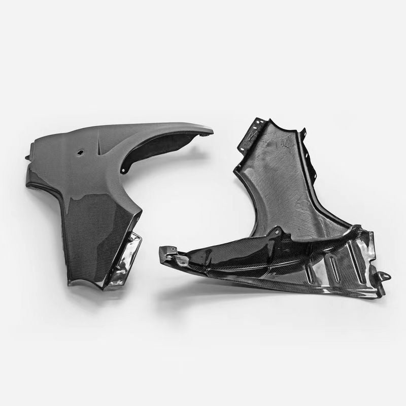 Load image into Gallery viewer, REAL Abarth 500 Carbon Fiber Mudguards