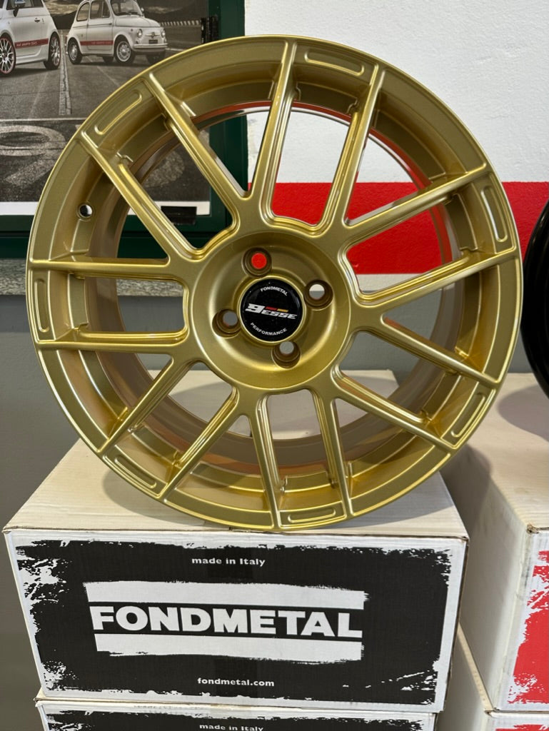 Carica immagine in Galleria Viewer, SET 4 CERCHI FONDMETAL 9ESSE DA 17" PER 500/595 ABARTH