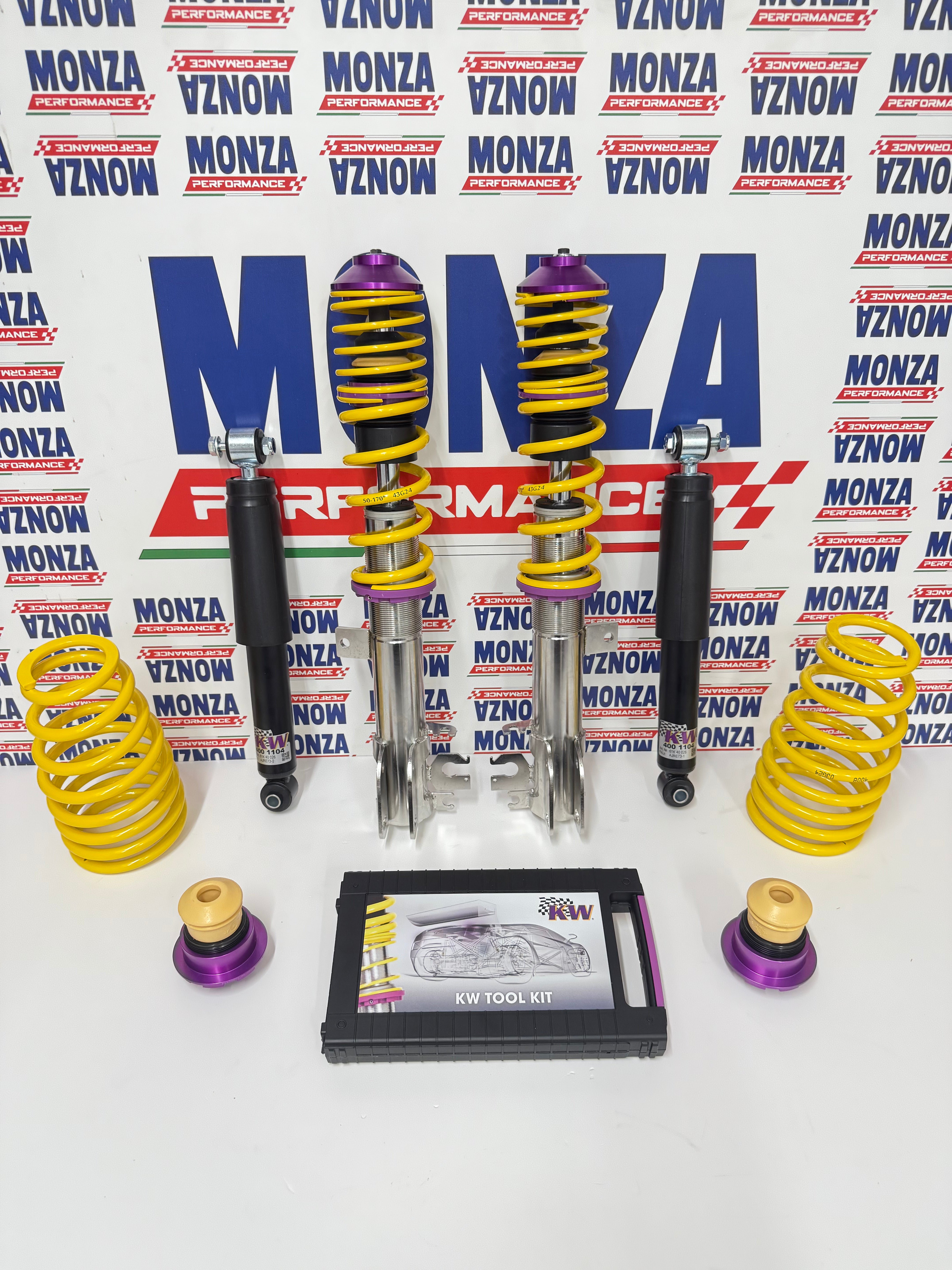 KW v1 Abarth 500/595 adjustable coilover suspension – Monza