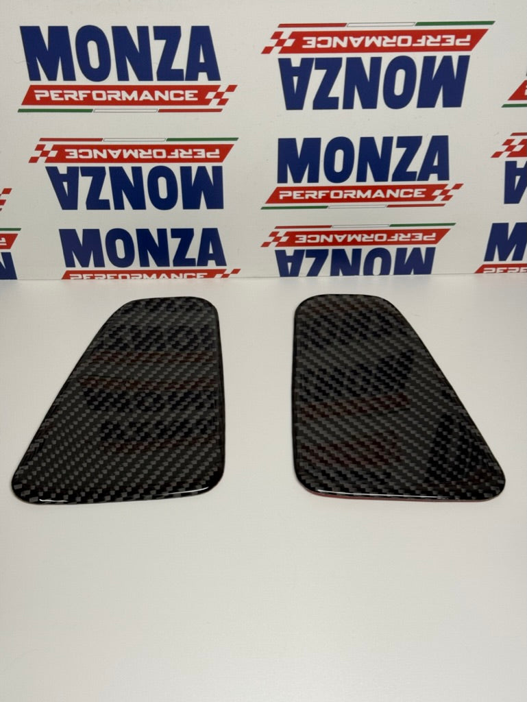 Carica immagine in Galleria Viewer, Coppia Placchette Fanali Posteriori in CARBONIO Per Abarth 500 - 595 - 695 Restyling