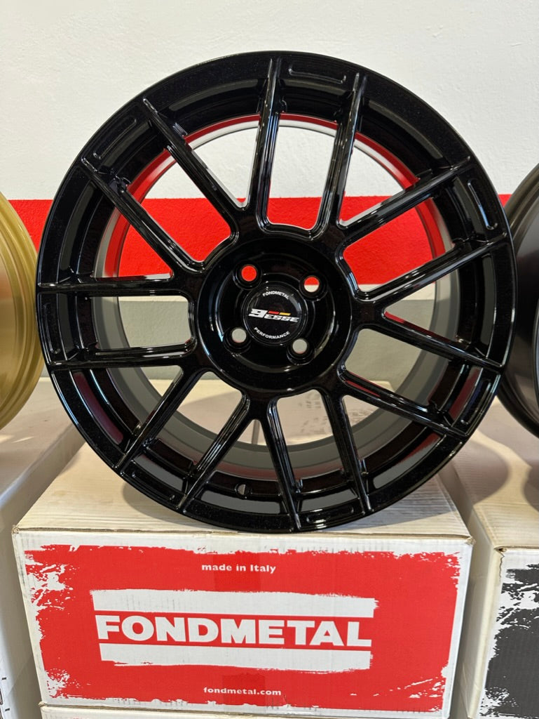 Carica immagine in Galleria Viewer, SET 4 CERCHI FONDMETAL 9ESSE DA 17" PER 500/595 ABARTH