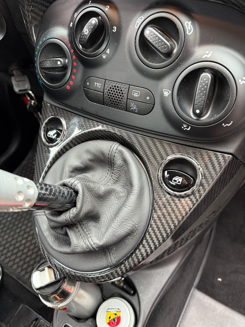 Carica immagine in Galleria Viewer, Cover Cambio in CARBONIO Fiat 500 Abarth - 595 - 695 - Fiat 500 - Restyling