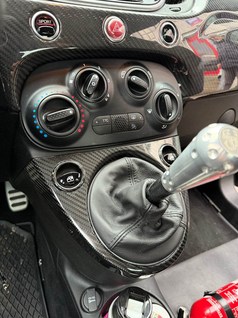 Carica immagine in Galleria Viewer, Cover Cambio in CARBONIO Fiat 500 Abarth - 595 - 695 - Fiat 500 - Restyling