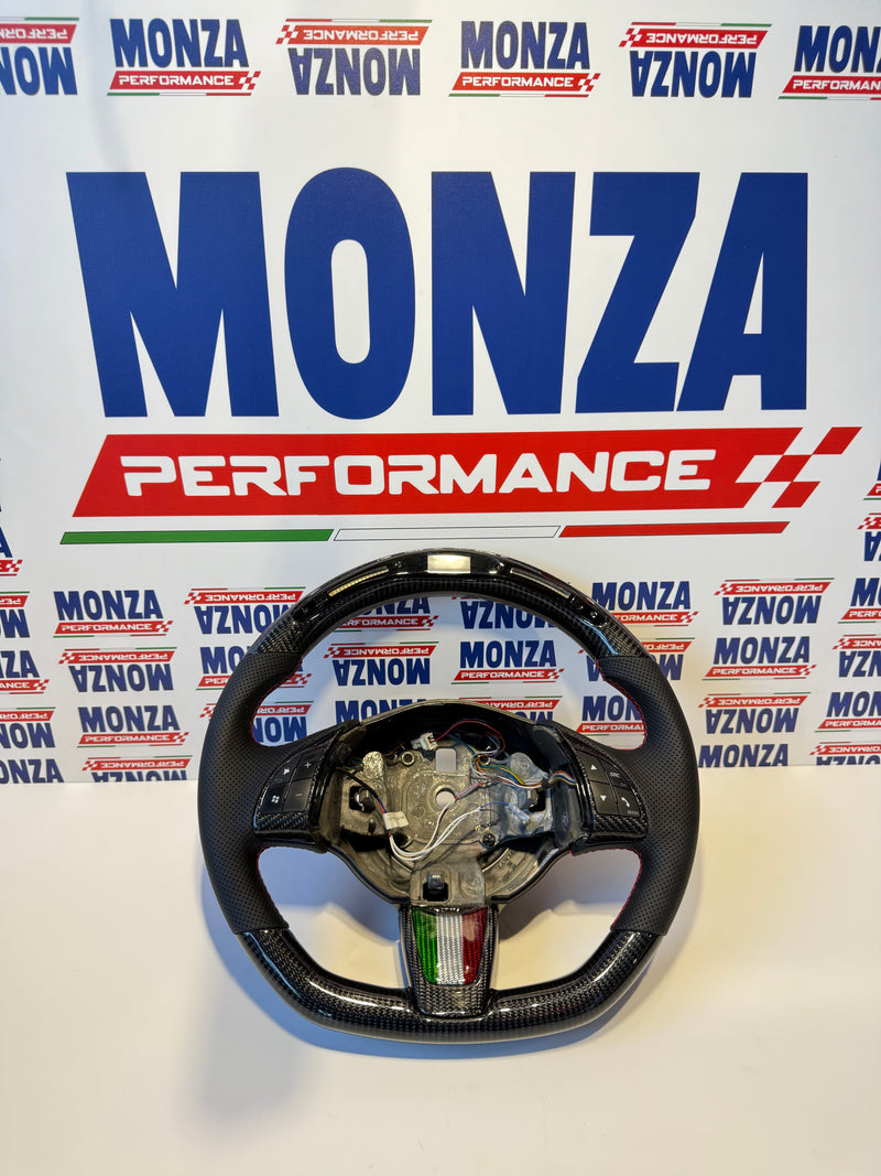 Carica immagine in Galleria Viewer, Volante LED 500 abarth pre-restyling  MULTIFUNZIONE carbonio- pelle