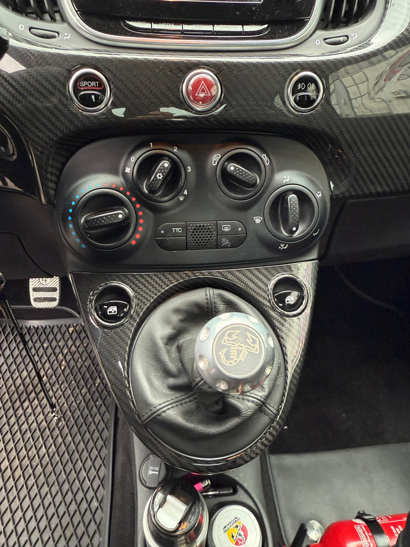 Carica immagine in Galleria Viewer, Cover Cambio in CARBONIO Fiat 500 Abarth - 595 - 695 - Fiat 500 - Restyling