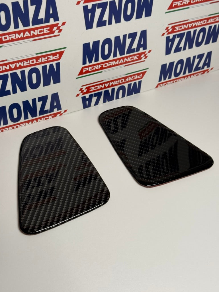 Carica immagine in Galleria Viewer, Coppia Placchette Fanali Posteriori in CARBONIO Per Abarth 500 - 595 - 695 Restyling