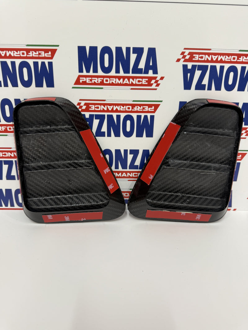 Carica immagine in Galleria Viewer, Coppia Placchette Fanali Posteriori in CARBONIO Per Abarth 500 - 595 - 695 Restyling