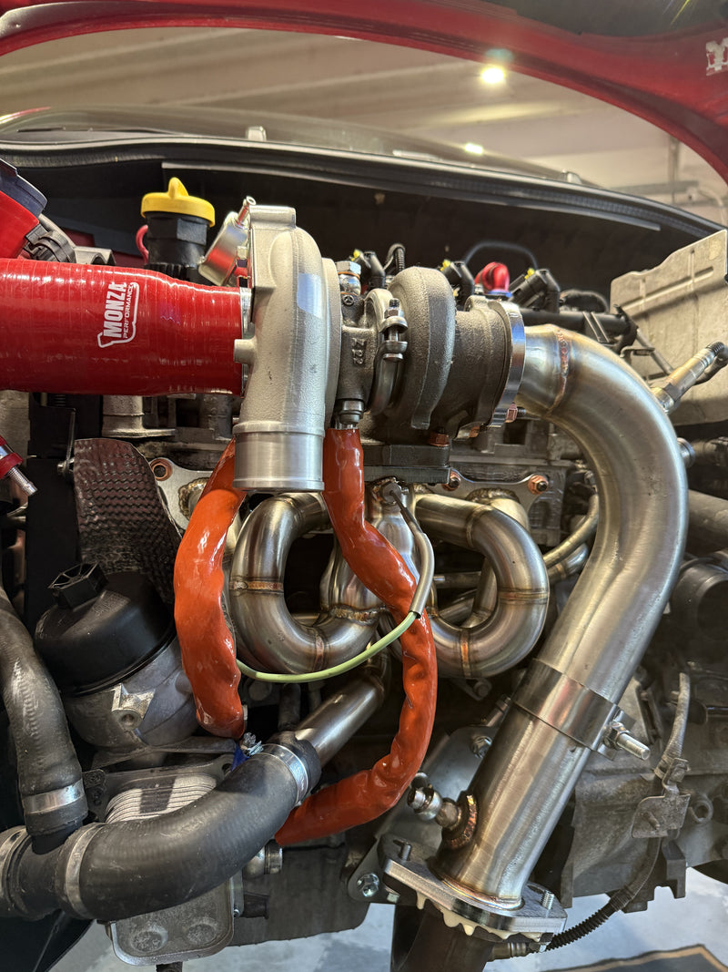 Carica immagine in Galleria Viewer, Kit collettori a cuore ( street ) 500 /Punto Abarth per turbo TD04
