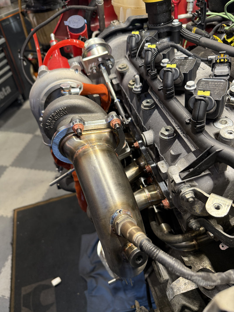 Carica immagine in Galleria Viewer, Kit collettori a cuore ( street ) 500 /Punto Abarth per turbo TD04