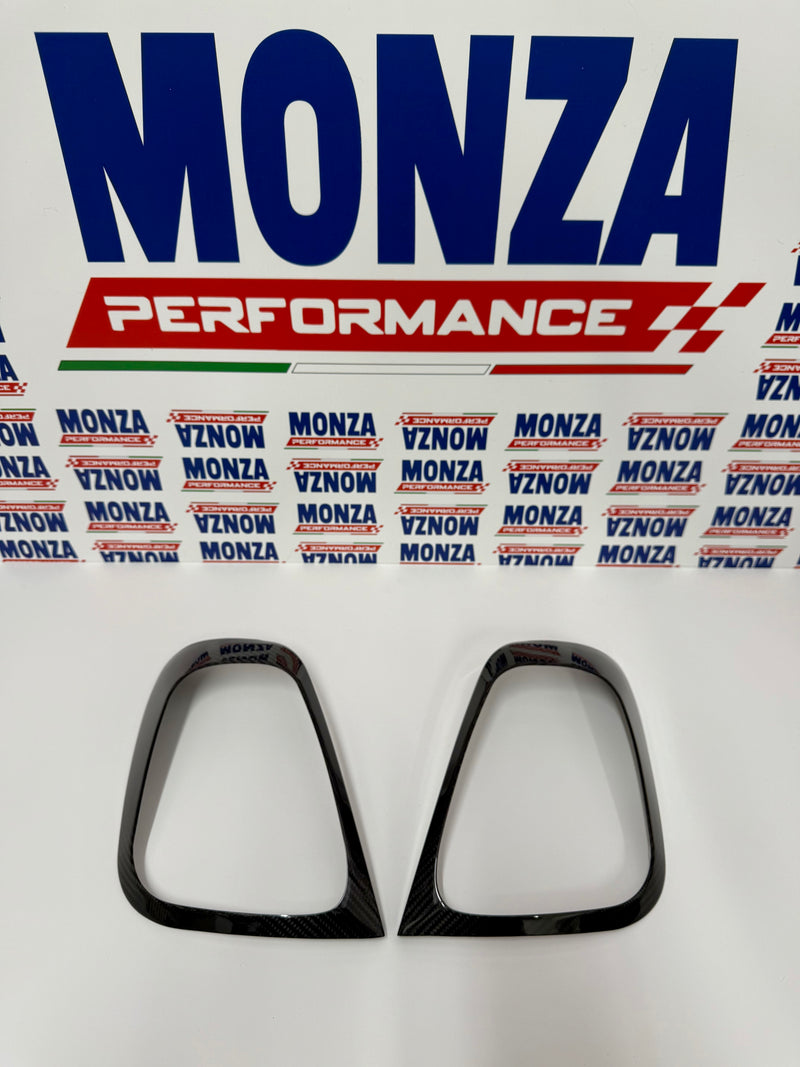 Carica immagine in Galleria Viewer, Coppia cover parte esterna Fanali Posteriori in CARBONIO Per Abarth 500 - 595 - 695 Restyling