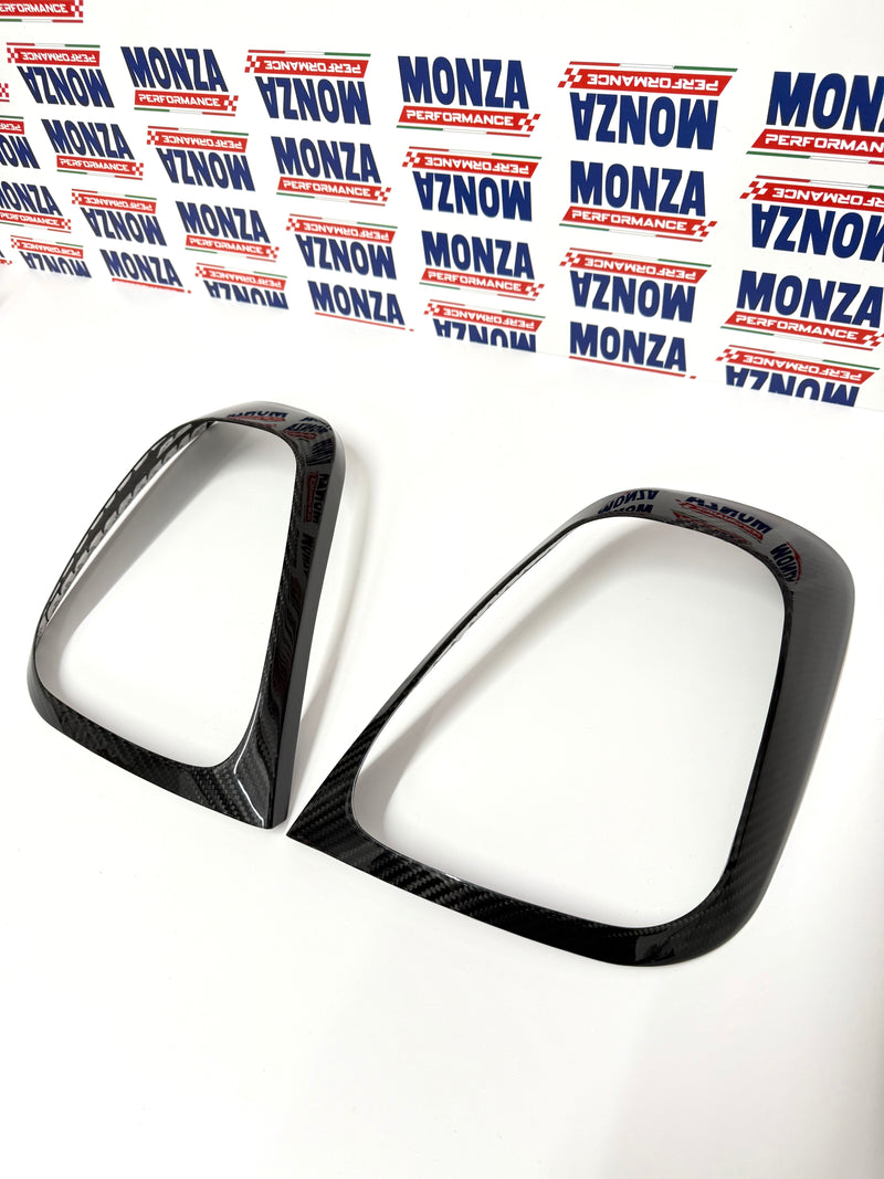 Carica immagine in Galleria Viewer, Coppia cover parte esterna Fanali Posteriori in CARBONIO Per Abarth 500 - 595 - 695 Restyling