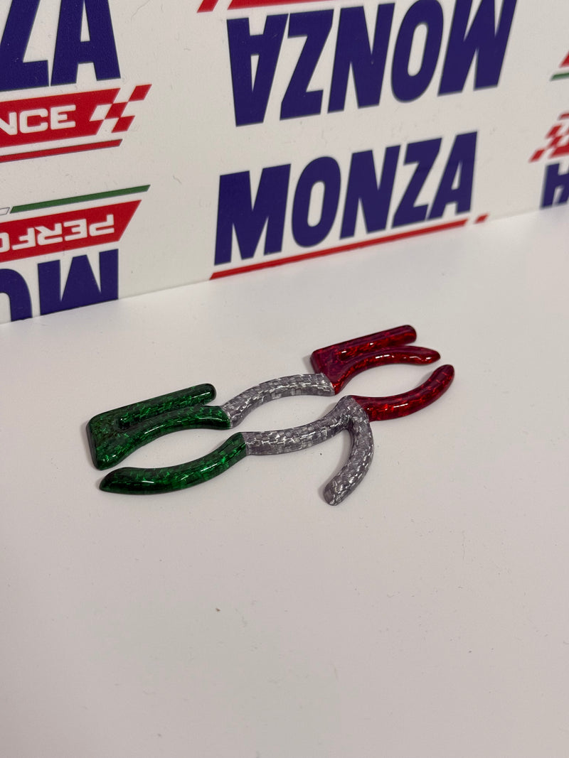 Carica immagine in Galleria Viewer, Cover logo 595 Plancia in CARBONIO Fiat 500 Abarth - 595 -