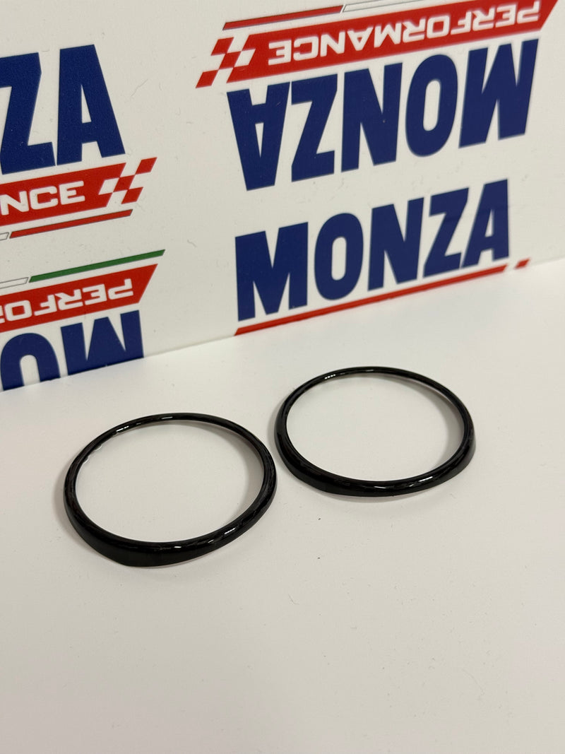 Carica immagine in Galleria Viewer, Cover coppia anelli clima automatico in CARBONIO per Fiat 500 Abarth - 595 - 695 - Fiat 500 -