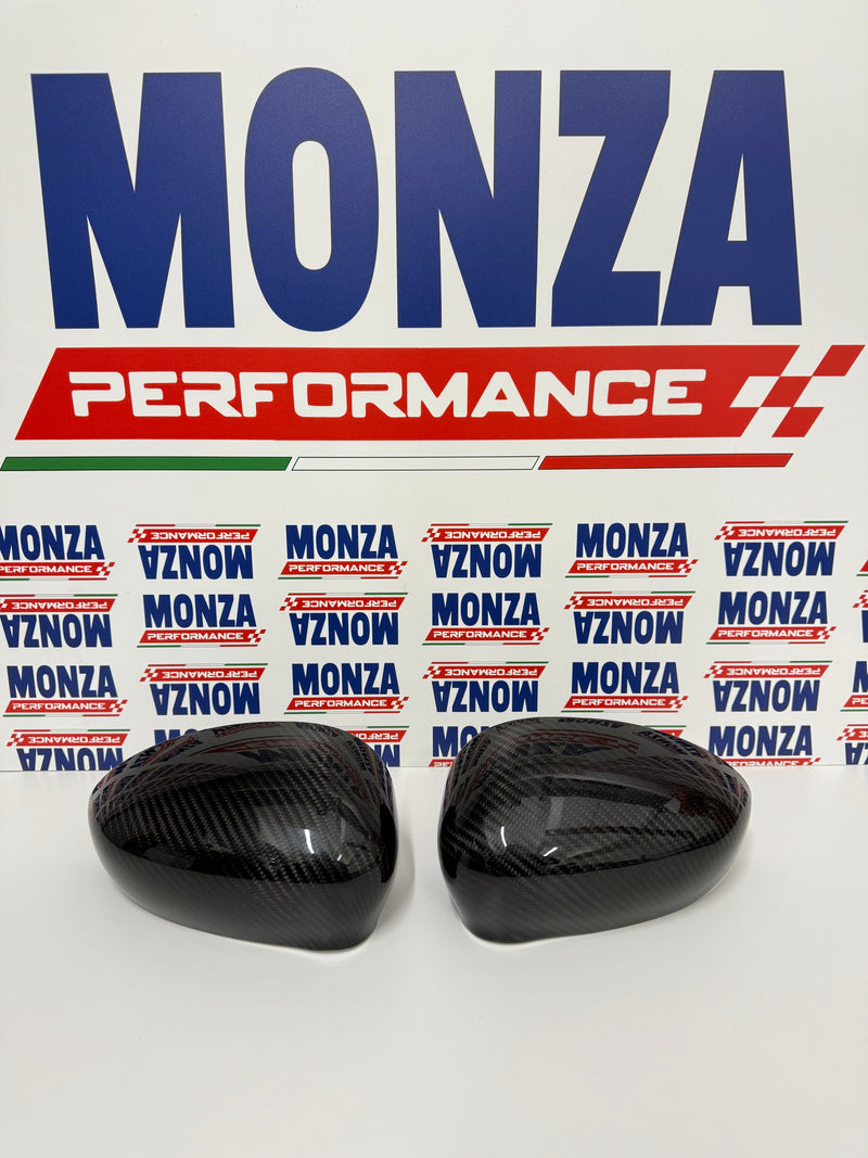 Carica immagine in Galleria Viewer, Coppia Cover Calotte Specchietti in CARBONIO Fiat 500 Abarth - 595 - 695 - Punto Abarth - Alfa Romeo 4C