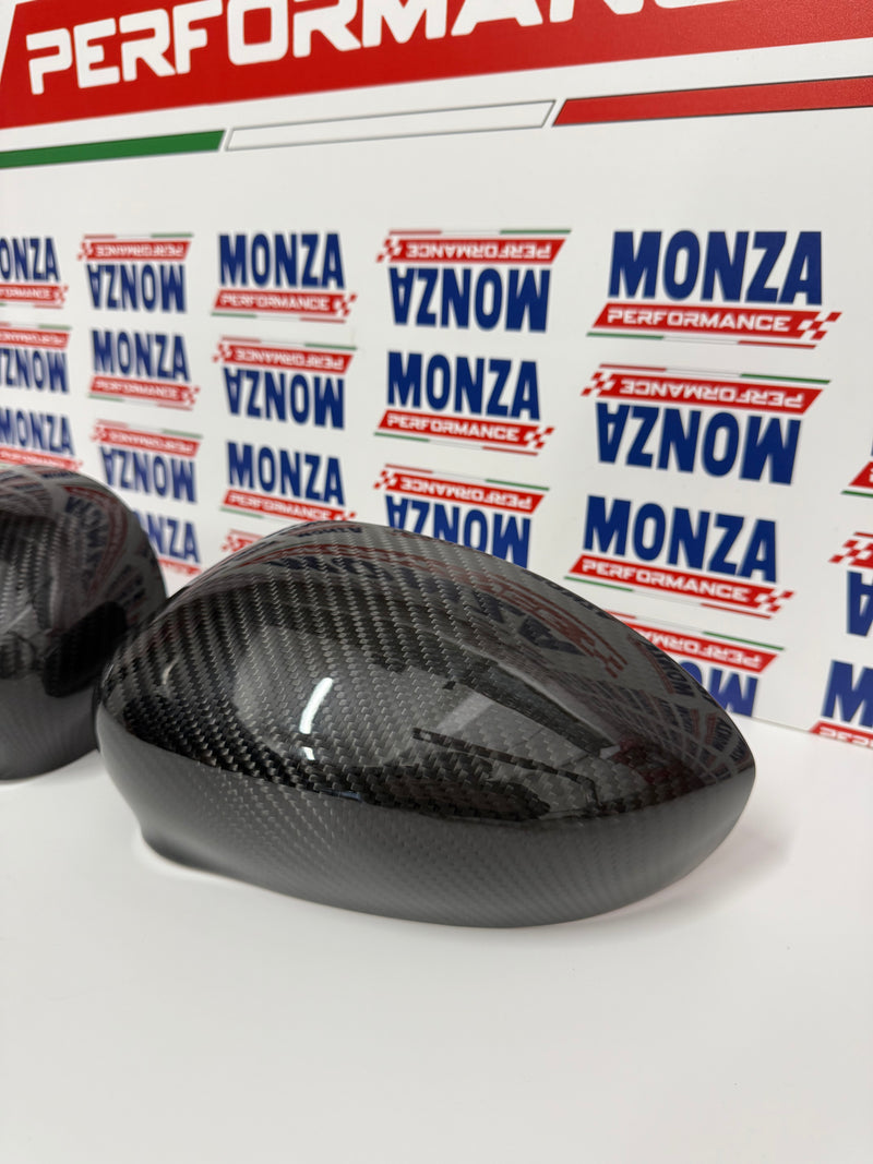 Carica immagine in Galleria Viewer, Coppia Cover Calotte Specchietti in CARBONIO Fiat 500 Abarth - 595 - 695 - Punto Abarth - Alfa Romeo 4C