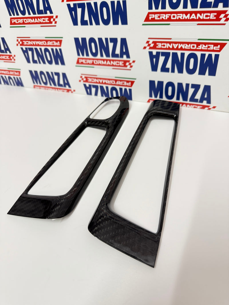 Carica immagine in Galleria Viewer, Cover coppia maniglie interne in CARBONIO Abarth 595 - 695 - 500 - Fiat 500