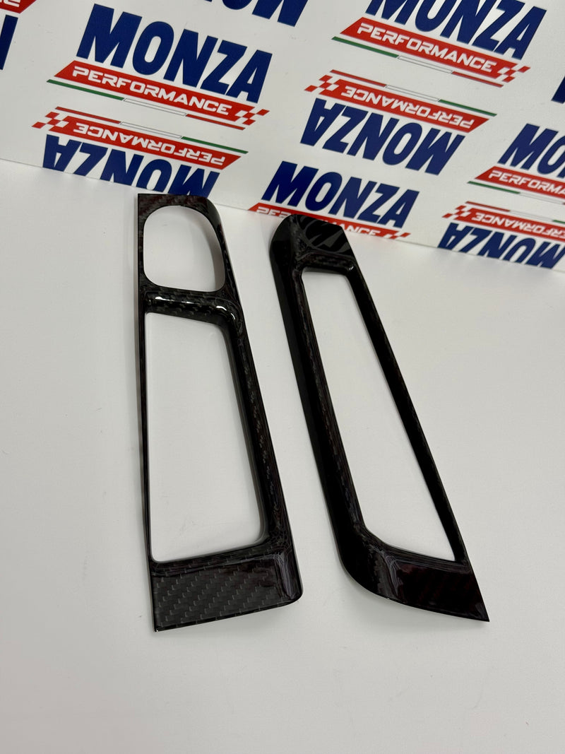 Carica immagine in Galleria Viewer, Cover coppia maniglie interne in CARBONIO Abarth 595 - 695 - 500 - Fiat 500