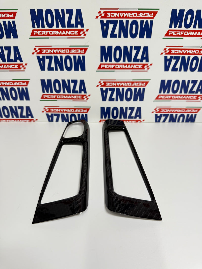 Carica immagine in Galleria Viewer, Cover coppia maniglie interne in CARBONIO Abarth 595 - 695 - 500 - Fiat 500