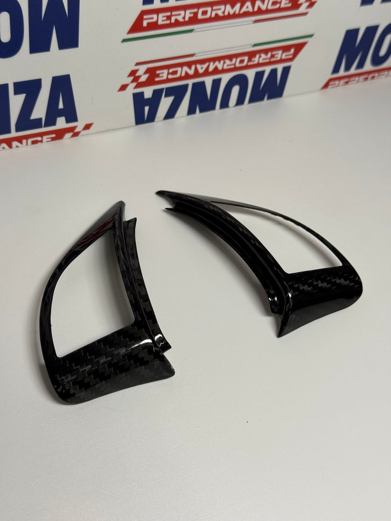 Carica immagine in Galleria Viewer, Cover coppia Pulsanti Volante Pre Restyling in CARBONIO Fiat 500 Abarth 595 - 695