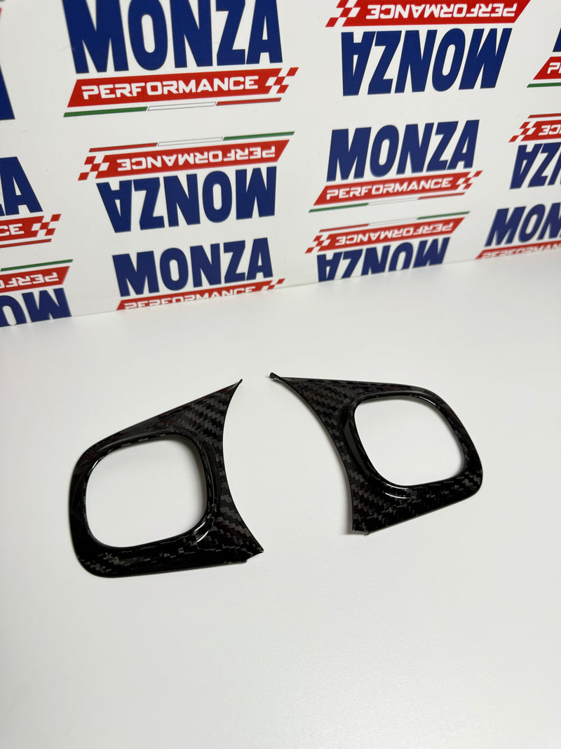 Carica immagine in Galleria Viewer, Cover Coppia Pulsanti Volante in CARBONIO Fiat 500 Abarth 595 - 695 - Restyling -