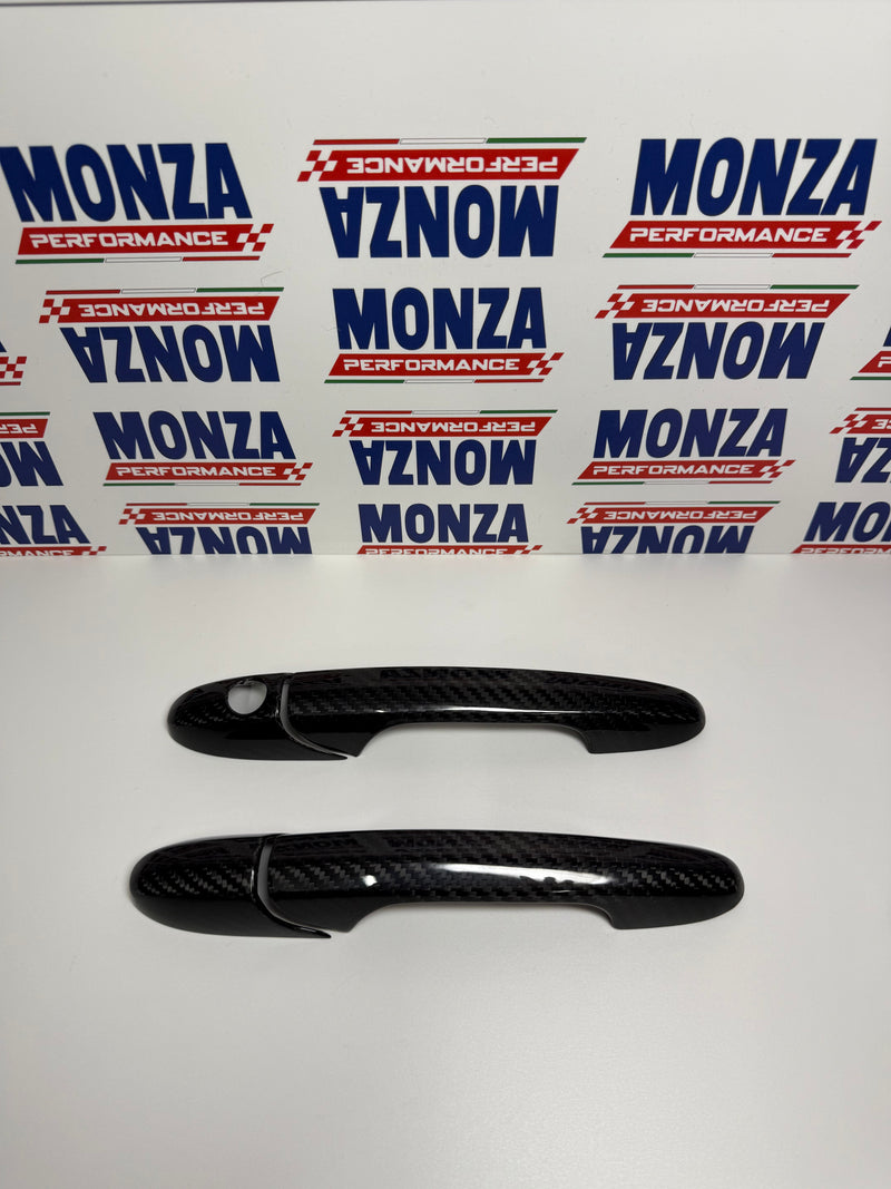 Carica immagine in Galleria Viewer, Coppia Cover Maniglie Portiere in CARBONIO Fiat 500 Abarth 595 - 695 - Fiat 500