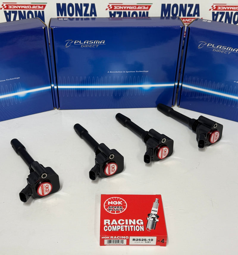 Carica immagine in Galleria Viewer, Okada Projects set bobine al plasma Abarth + 4 Candele NGK RACING