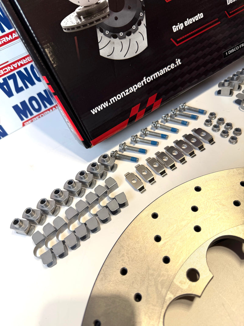 Carica immagine in Galleria Viewer, PISTE FRENANTI DISCHI 305 FLOTTANTI direzionali flottanti Abarth 500 / Mito QV 4x98 51962983