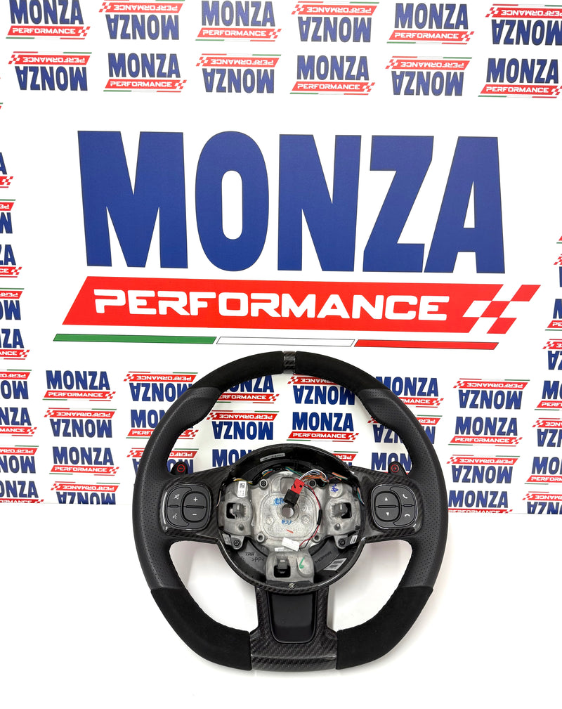 Carica immagine in Galleria Viewer, Volante 500 abarth restyling pelle,alcantara e carbonio USATO MTA
