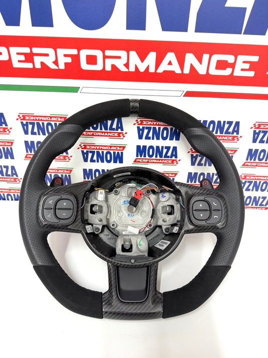 Volante 500 abarth restyling pelle,alcantara e carbonio USATO MANUALE