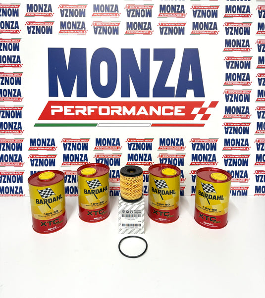 Kit Tagliando olio motore  Abarth Bardahl 10w50 xtc