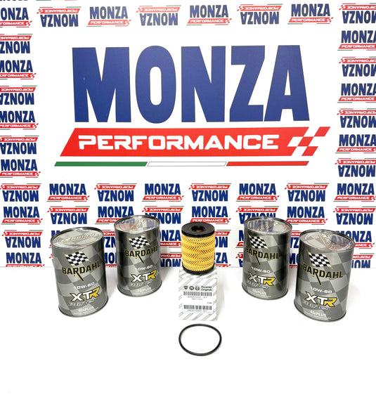 Kit Tagliando olio motore  Abarth Bardahl 10w60 xtr racing per vetture mod 1446 e td04
