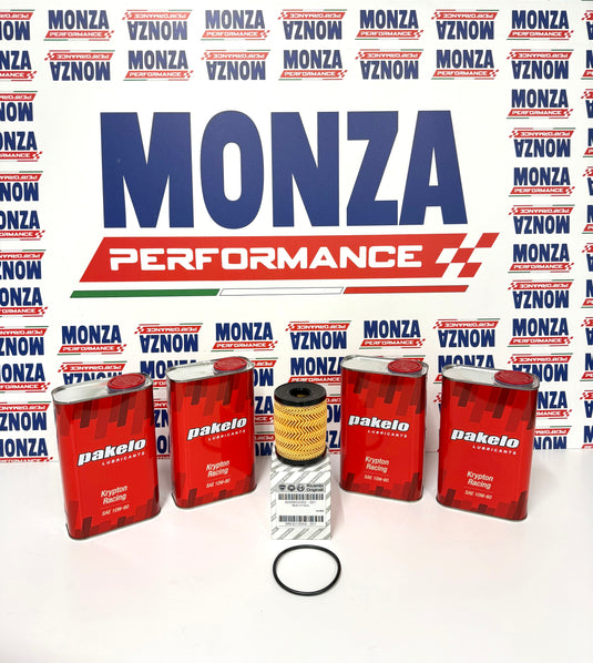 Kit Tagliando  olio motore Abarth olio Pakelo krypton racing 10w60