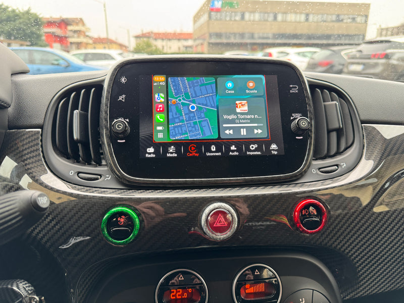 Carica immagine in Galleria Viewer, Anelli Pulsanti Plancia in CARBONIO  Fiat 500 Abarth - 595 - 695 - Fiat 500 - in diverse finiture