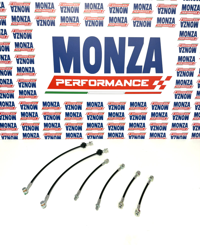 Carica immagine in Galleria Viewer, Kit Tubi in treccia per Abarth 595/695/500 per impianto frenante Brembo