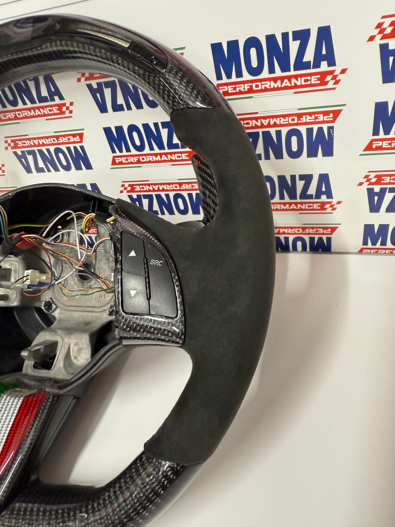 Carica immagine in Galleria Viewer, Volante LED 500 abarth restyling MTA   MULTIFUNZIONE carbonio- alcantara