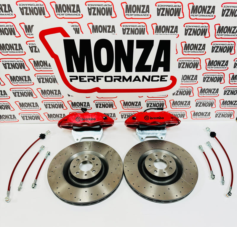 Carica immagine in Galleria Viewer, Impianto frenante Brembo 330 Dischi Liscio-Forato-flottante 500 ABARTH