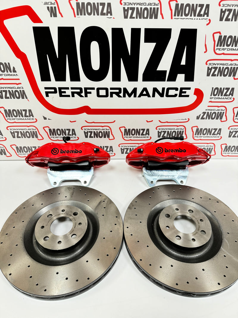Carica immagine in Galleria Viewer, Impianto frenante Brembo 330 Dischi Liscio-Forato-flottante 500 ABARTH