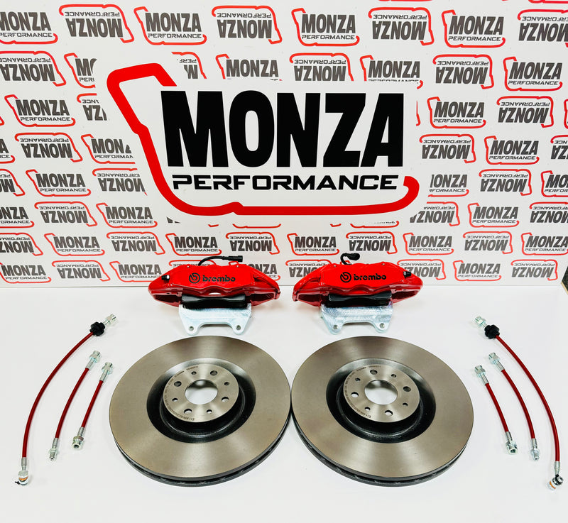 Carica immagine in Galleria Viewer, Impianto frenante Brembo 330 Dischi Liscio-Forato-flottante 500 ABARTH